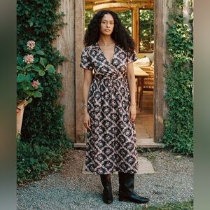 NWOT Christy Dawn The Dawn Dress in Night Rose Lattice Size XL